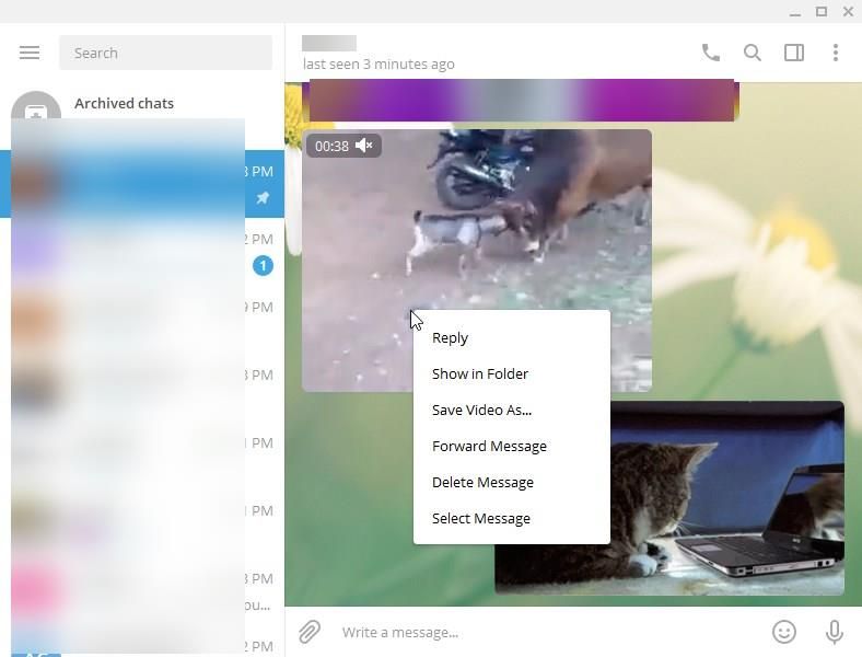 disable autoplay videos in Telegram Desktop