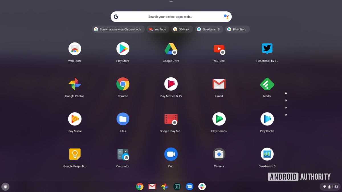 Asus Chromebook Flip C436 review app drawer