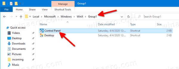 Re Arrange Win+X Entries In Windows 10