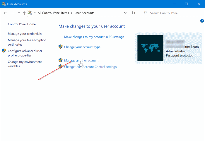 change or remove local account password in Windows 10 pic2