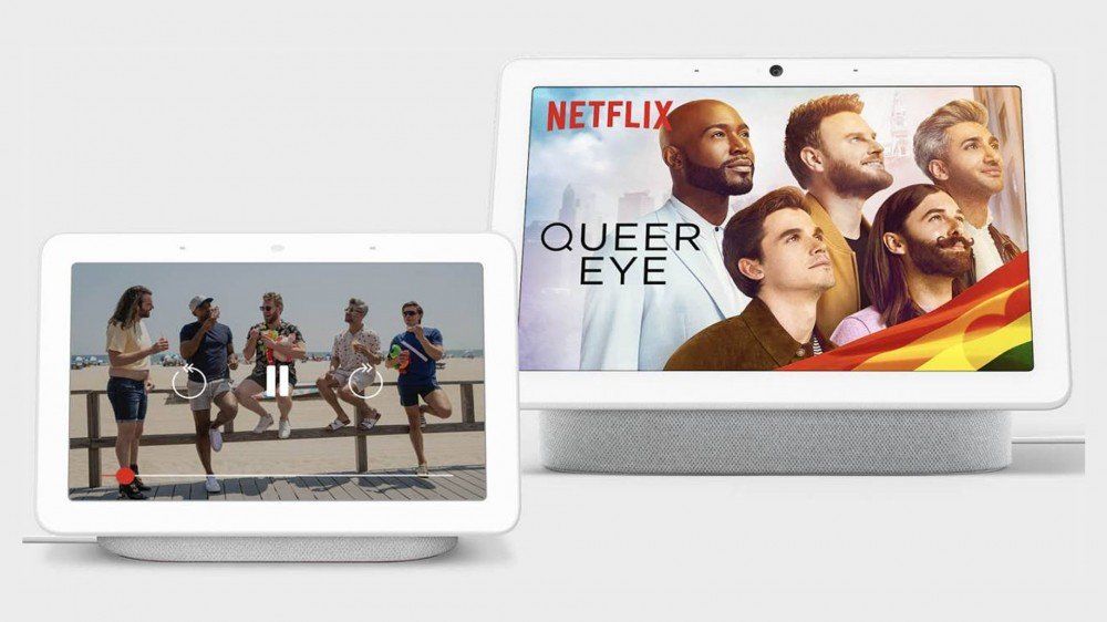 Queer Eye on a Google Nest Hub and Nest Hub Max.