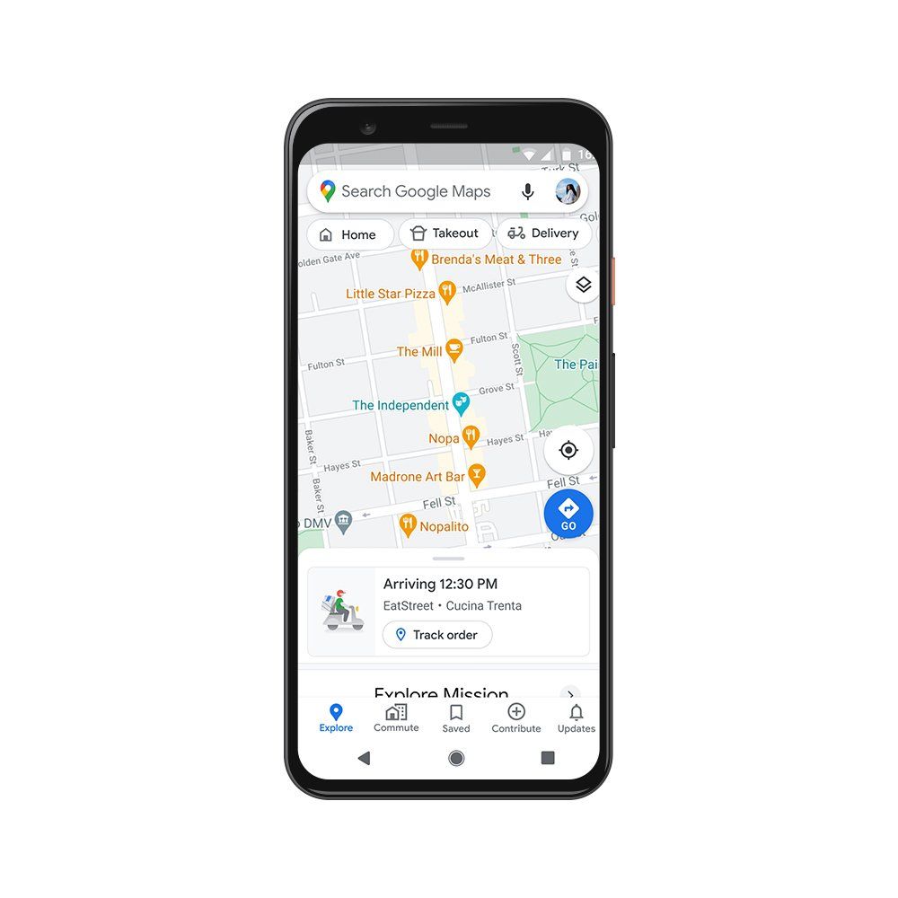 Google Maps Live Food Delivery