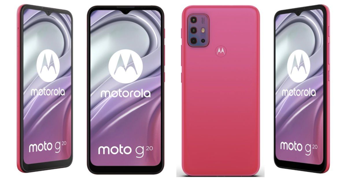 Motorola Moto G20 render