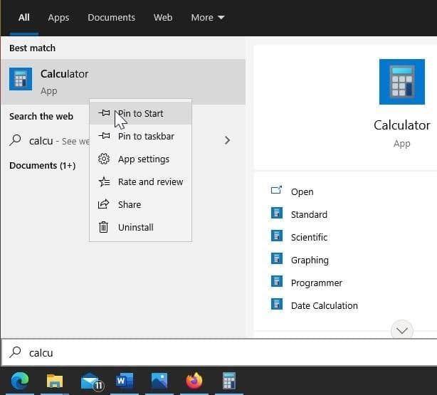 create keyboard shortcut to open calculator in Windows 10 pic1