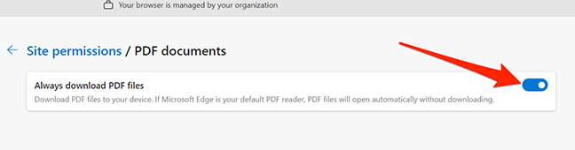 Download PDF option in Edge