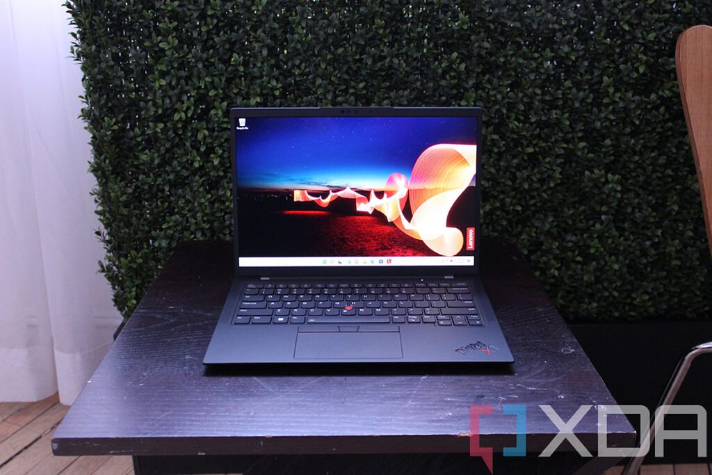 Front view of Lenovo ThinkPad X1 Carbon