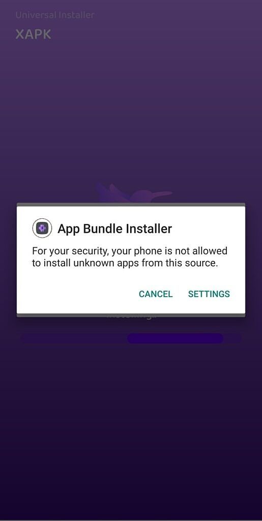 ABI Unknown Apps Warning
