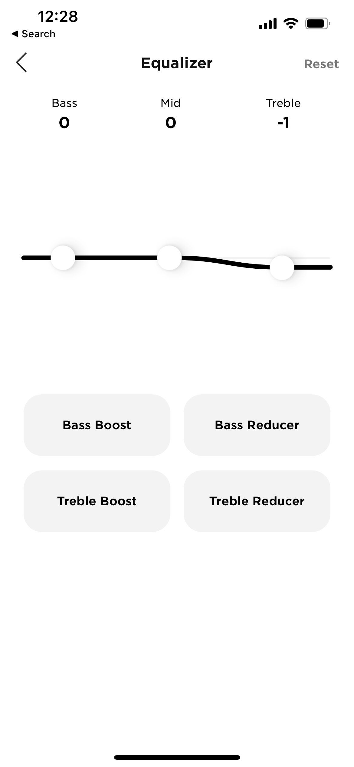 Bose Quiet Comfort 2 earbuds app main page