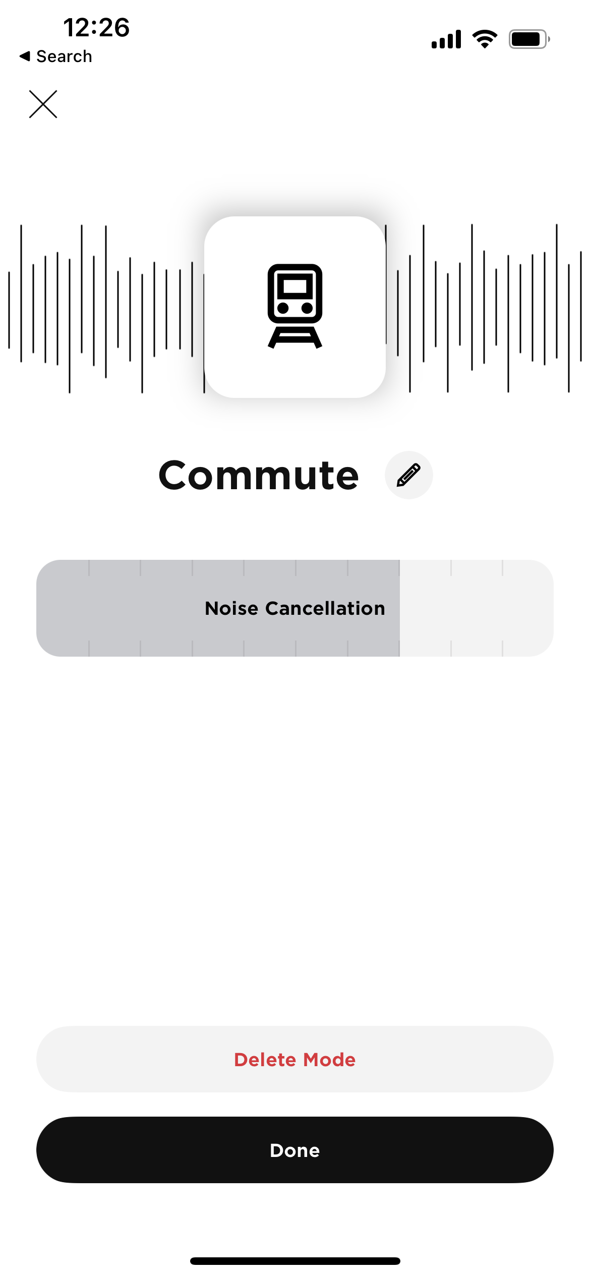 Bose QuietComfort 2 Earbuds app ANC presets