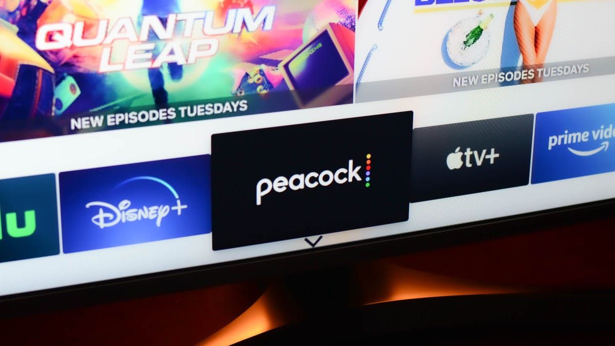 NBC Peacock app on a Samsung smart TV