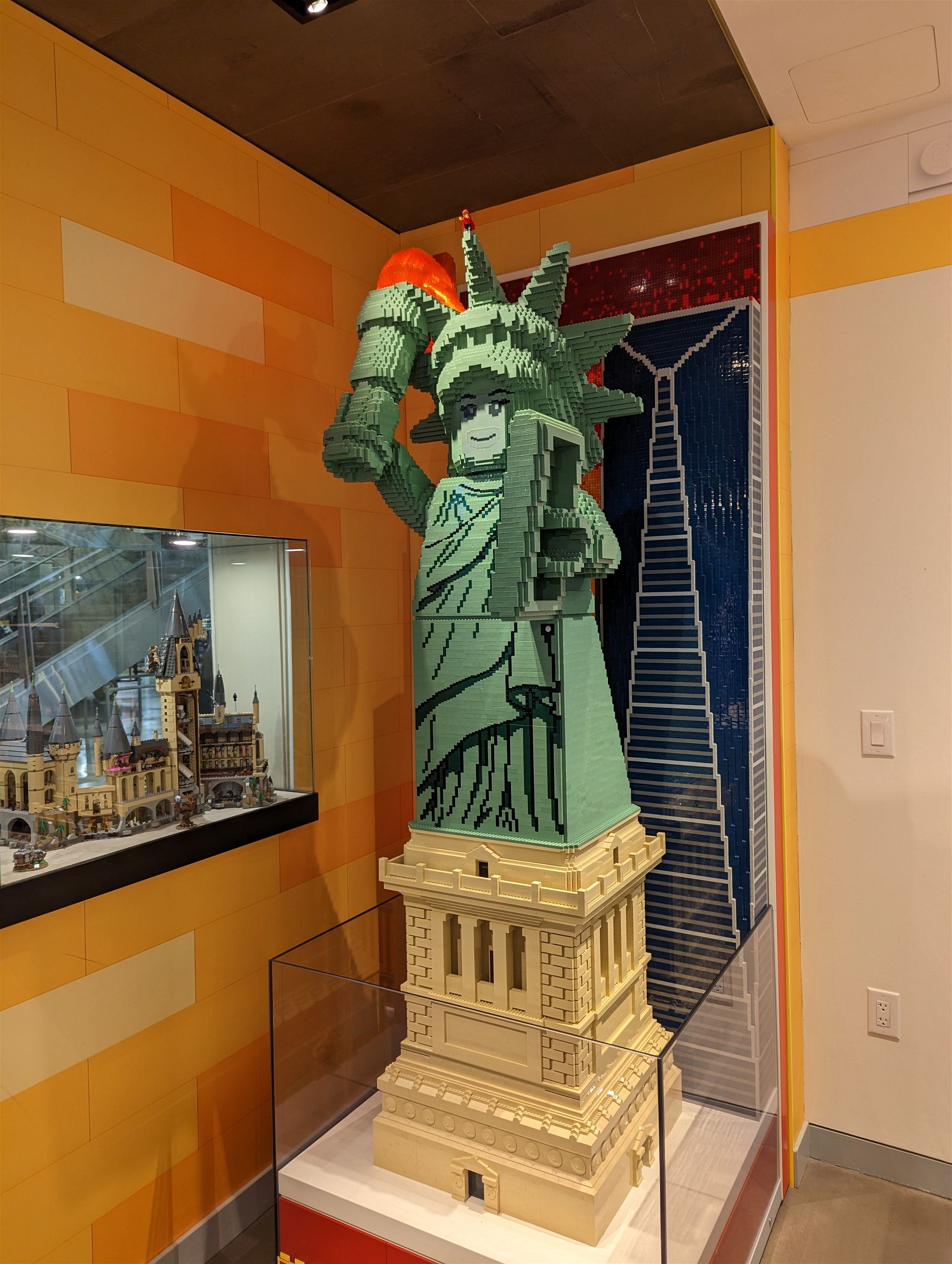 A LEGO statue of liberty