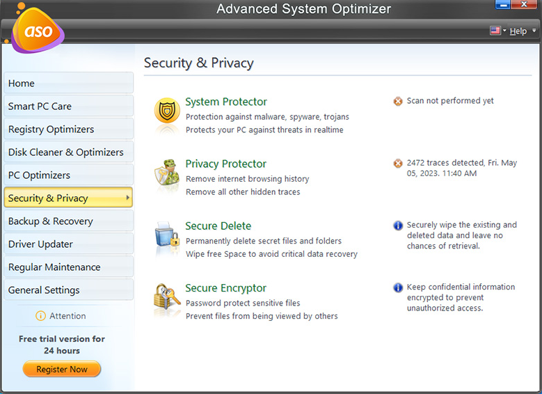 Advanced System Optimizer Security and Privacy